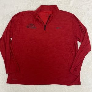 The Academy Los Angeles red Nike half zip dri-fit pullover. Size XXL